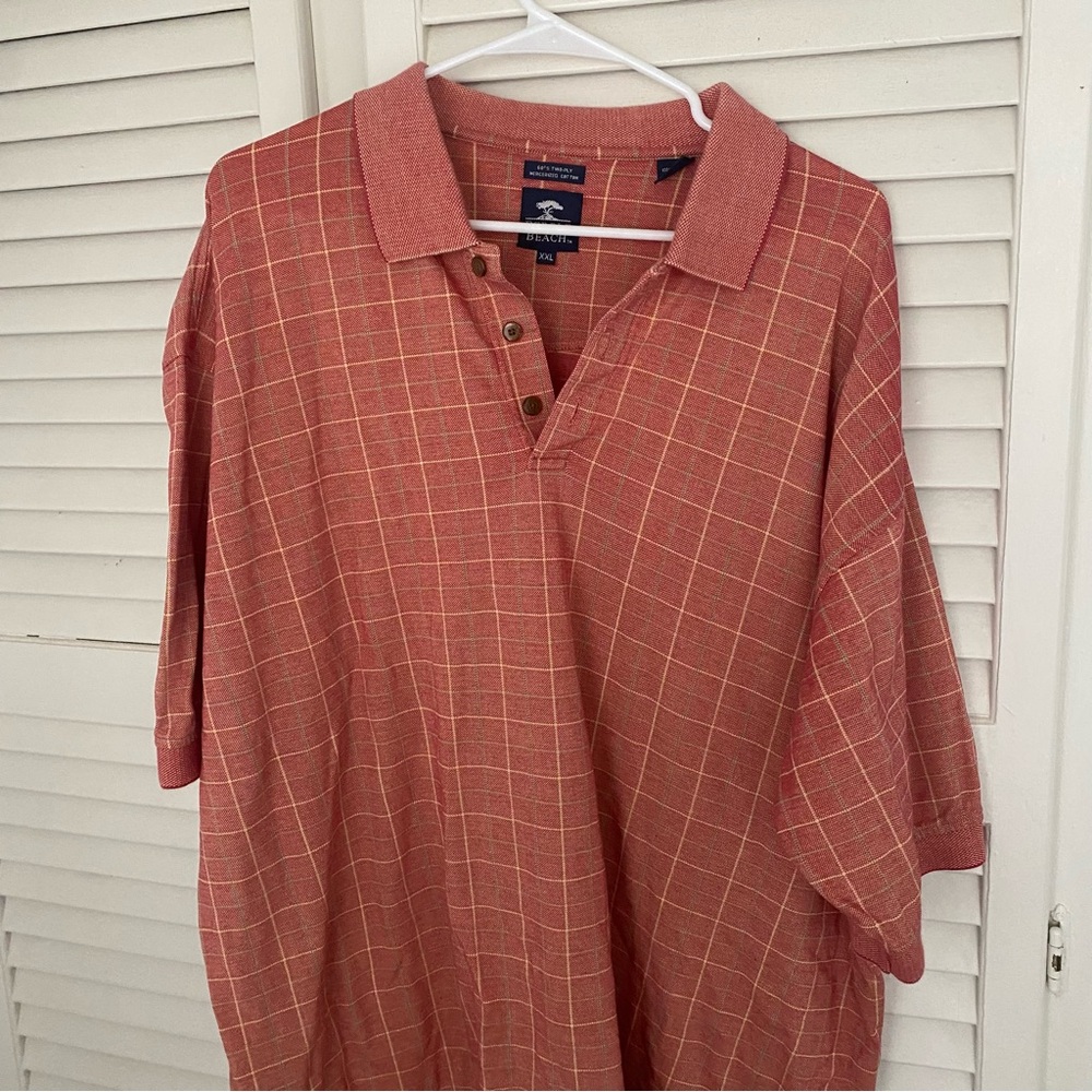 Pebble Beach  Plaid Men's Polo Shirt-(Bundle with others to save!)